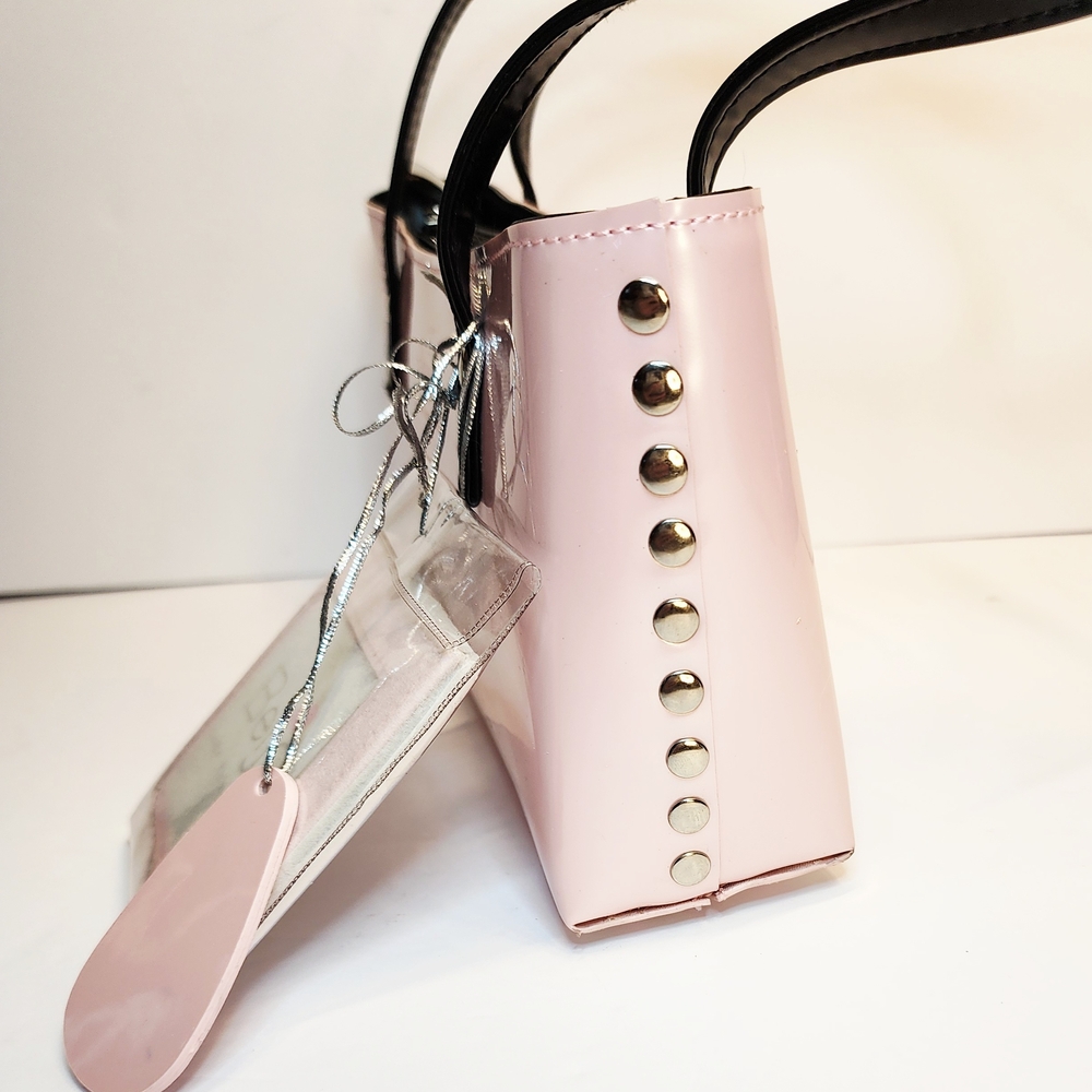 Pink and Black Women's Bag - Picture 3 of 11